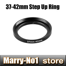 Free shipping Black Step Up Filter Ring 37mm to 42mm 37mm-42mm 37-42mm for DSLR Lens Filter Stepping Adapter 2024 - buy cheap