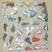 100pcs/lot 407 Styles jordan shoe key chain PVC rubber Keychain Custom styles DIY logo jordan Shoes key ring 2024 - buy cheap