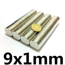 50pcs Bulk Small Round NdFeB Neodymium Disc Magnets Dia 9mm x 1mm N35 Super Powerful Strong Rare Earth NdFeB Magnet 2024 - buy cheap