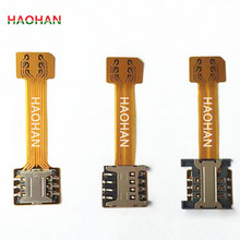HAOHAN гибридный двойной Micro SD адаптер для двух SIM-карт для Android Extender 2 Nano Micro SIM адаптер для XIAOMI REDMI NOTE 3 4 3s 2024 - купить недорого