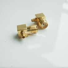 1Pcs SMA female jack to MMCX male right angle 90 degree RA plug RF coaxial adapter connector 2024 - buy cheap