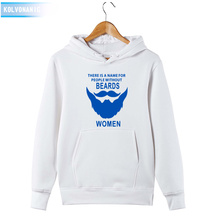 2018 Men's Winter Hood Beards funny Printed Sweatshirt Cosplay Thick Warm Hoody Father's Day Gift With Hat Hoodies Pullover Top 2024 - buy cheap