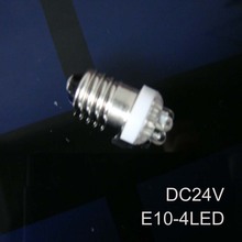 Lámpara led E10 de alta calidad de 24v, luz indicadora E10 led de 24v, luces piloto E10 led de 24v, luces de señal led, Envío Gratis, 10 unids/lote 2024 - compra barato