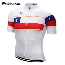 Chile T- Shirt Cycling Jersey WEIMOSTAR Men Bicycle Short Sleeve Outdoor Clothing Racing Sport mtb Breathable Jersey Tops 2024 - buy cheap