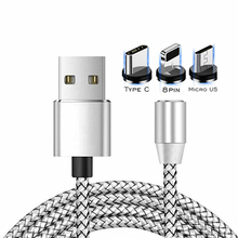 USB Cable For iPhone 12 MINI X XS MAX XR 7 8 9 Plus 6 6s 5 5s iPod Magnetic Charger Cable Type-C Micro USB Charging Cable Cord 2024 - buy cheap