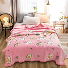 Avocado High quality Thicken plush bedspread blanket 200x230cm High Density Super Soft Flannel Blanket  for the sofa/Bed/Car 2024 - buy cheap