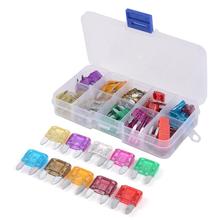 100pcs Assorted Mini Car Fuses 3A 5A 7.5A 10A 15A 20A 25A 30A 35A 40A Amp with Box+Clip Assortment Auto Blade Type Fuse Set 2024 - buy cheap