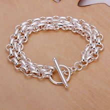H071 925 sterling silver bracelet, 925 sterling silver fashion jewelry Triple Bracelet /alpajcwa dxfamoma 2024 - buy cheap