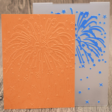 Modelo de pasta de gravação de plástico de fogos de artifício para scrapbooking, álbum de fotos, cartão de papel, decoração de fundo 2024 - compre barato