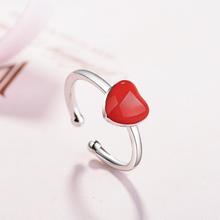 New Hot Red Heart Rings For Women Jewelry Statement Elegant Party Gift Rings Bague Femme Bohemian SAR7 2024 - buy cheap