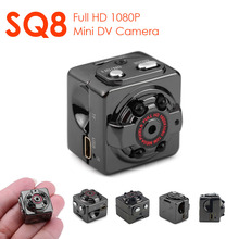 SQ8 Mini DV Secret Camera Espia HD 1080P носимая видеокамера с функцией ночного видения датчик движения микро камера для велосипеда 2024 - купить недорого