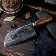 Tradicional artesanal forjado faca do chef cozinha multifuncional facas de cozinha corte carne vegetal peixe chef faca cutelo slicer 2024 - compre barato