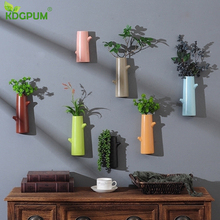 Vaso de cerâmica hidropônico para parede, vaso de flores criativo para jardim, vertical, decoração de parede 2024 - compre barato