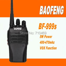 Бесплатная доставка DHL + 2 комплекта/пара портативных радиоприемников Baofeng BF-999s UHF 400-470MHz 16CH 5W walkie talkie mini Interphone трансивер 2024 - купить недорого