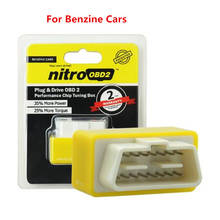 NitroOBD2 Gasoline Benzine Cars Chip Tuning Box More Power & Torque Nitro OBD2 Plug and Drive Nitro OBD2 Tool 2024 - buy cheap