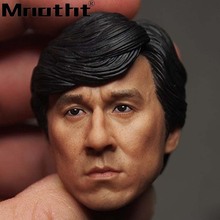 1/6 Scale Jackie Chan Head Sculpt Asian Famous Kongfu Star Haed Carving Model Toys for 12in Action figure m5 DIY Collection 2024 - buy cheap