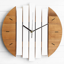 Slient Xylophone Wooden Wall Clock Modern Design Vintage Rustic Shabby Clock Quiet Art Watch Home Decoration 2022 - buy cheap