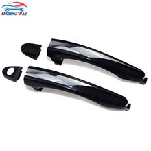 SMILING WAY# 2pcs Outside Door Handle Front Rear Left & Right For Hyundai Azera 3.3L 3.8L V6 2006-2011 2024 - buy cheap