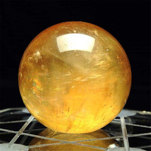 Esfera de cristal Natural de cuarzo, bola curativa de piedras preciosas, Ojo de Tigre, decoración para el hogar con piedras de cristal, citrino, 40mm, 1 Uds. 2024 - compra barato