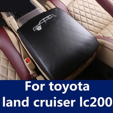 Console central em couro sintético para toyota land cruiser lc200, recipiente para carro, apoio de braço, acessório para automóveis 2024 - compre barato