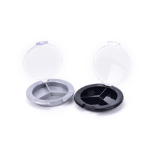 1PCS Mini Plastic Empty Eyeshadow Case Palette Single Case Round Jar Powder Cosmetics Compact Container DIY Makeup Tool 2024 - buy cheap