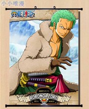 Imágenes decorativas de Anime japonés, juegos, personajes de una pieza, Roronoa Zoro, decoración del hogar, póster enrollable de pared, 40x60cm,50x70cm 2024 - compra barato