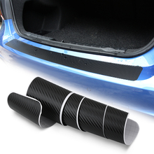 Carbon Fiber Color Vinyl Decal Sticker Car Trunk Bumper Trim Rear Guard Plate Sticker For audi a3 a4 a5 a6 q3 q5 q7 2024 - buy cheap