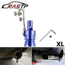 RASTP - New Universal Vehicle Exhaust Sile Turbo Sound Exhaust Muffler Pipe Whistle Light Weight Material Size XL RS-TUR006 2024 - buy cheap