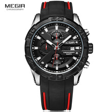 Army Sport Silicone Blue Quartz Wrist Watches Men Clock Chronograph Military Stop Watch Man Relogios Masculino Black 2055GS-BK-1 2024 - buy cheap