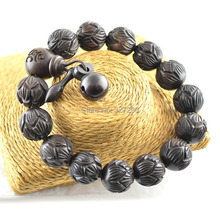 5 шт. высокое качество древние деревянные лупы резные браслеты Высокая мода тибетская Молитва Мала стрейч браслет для мужчин подарок 2024 - купить недорого