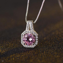 Классический геометрический кулон ожерелье из стерлингового серебра 925 пробы ювелирные изделия для женщин Высокое качество Bijoux для женщин Свадебные 2024 - купить недорого