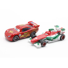 Carrinhos de brinquedo em miniatura inspirados em carros, da disney pixar, no.95, mcqueen e frança, bernulli 1:55 2024 - compre barato