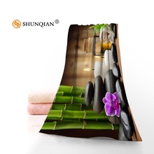 Toallas Zen de tela de microfibra personalizadas, toalla de cara Popular/35x75cm de tamaño Toalla de baño, 70x140cm, imprimir tu imagen 2024 - compra barato