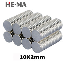 50Pcs 10x2 Neodymium Magnet Permanent N35 NdFeB Super Strong Powerful Magnetic Small Magnets HE-MA Disc 10mmx2mm 2024 - buy cheap