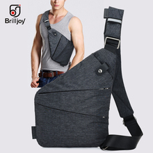 Brilljoy Casual Chest Bag Compact Single Shoulder Bags for Men Waterproof Nylon Crossbody bags Male Messenger Bag High Quality 2024 - buy cheap