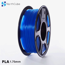 NORTHCUBE 3D Printer PLA Filament 1.75mm for 3D Printers, 1kg(2.2lbs) +/- 0.02mm Filament Holder Transparent Blue Color 2024 - buy cheap