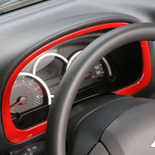 Стайлинг приборной панели автомобиля, накладка на приборную панель, хромированная декоративная наклейка, подходящая рамка для Suzuki Jimny, автомобильные внутренние аксессуары ABS 2024 - купить недорого