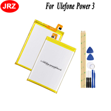 Jrz bateria de telefone ulefone power 3, 6080mah, alta capacidade, 3.85v, de substituição de alta qualidade + ferramentas 2024 - compre barato