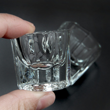 Vidro da arte do prego acrílico cristal prato acrílico líquido titular recipiente matiz tigela ferramentas de maquiagem do prego 2024 - compre barato