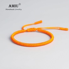 AMIU Tibetan Buddhist Lucky Charm Tibetan Bracelets & Bangles For Women Men Handmade Knots Original Rope Christmas Gift Bracelet 2024 - buy cheap