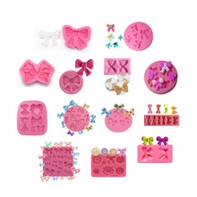 Butterfly Knot Silicone Mold Fondant Impression Fondant Molds Sugarcraft Cake Molds Cake Decorating Tool Baking Accessories 2024 - buy cheap