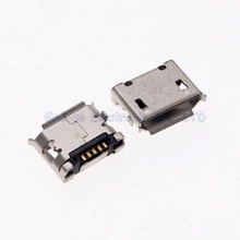 50pcs 6.4mm DIP Two Feet Micro 5P USB Jack Connector data port For Gionee Lenovo A366T A60 a288t A500 A750 2024 - buy cheap