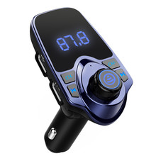 Auto multifunción Kit de coche inalámbrico Bluetooth de manos libres transmisor FM MP3 Player Dual USB cargador de Radio Vintage tarjeta SD H28 2024 - compra barato