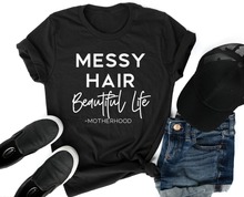 Camiseta Popular Hipster de la vida bonita, ropa negra Unisex con eslogan de letra Harajuku, trajes de algodón de calidad 2024 - compra barato