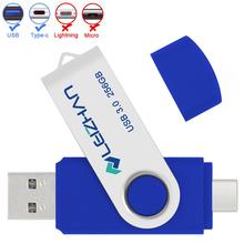 LEIZHAN USB C Photostick OTG USB Flash Drive note 9 256GB Pendrive USB 3.0 Type-C Pen Drive 128GB 64GB 32GB 16GB Memory Stick 2024 - buy cheap