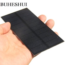 BUHESHUI 1.3W 5V Solar Cell Module Monocrystalline PET Solar Panel DIY Solar  Battery Charger For 3.7v 131*61MM Wholesale 50pcs 2024 - buy cheap