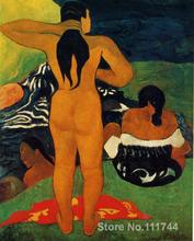 paintings of Paul Gauguin Tahitian Women Bathing artwork Landscape art High quality Hand painted 2024 - buy cheap