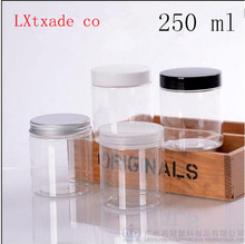 Botella de plástico transparente para crema cosmética, frasco de embalaje original rellenable, para sal y miel, 30 Uds., 250 g/ml 2024 - compra barato