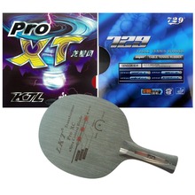 Pro Table Tennis (PingPong) Combo Racket: LKT 1002 Pro XC(Shakehand) with KTL Pro-XT / 729 SUPER FX-729 Shakehand long handle FL 2024 - buy cheap