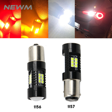 Bombilla LED para coche, accesorio para automóvil, 1156 BA15S P21W BAU15S PY21W BAY15D 1157 P21/5W R5W 21 Uds 3030SMD, 12V-24V, 2 uds. 2024 - compra barato